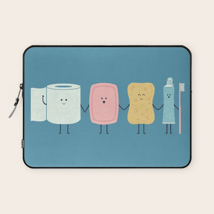 The Bathroom Gang Laptop Sleeve Gallery Image 1