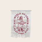 She Would No Longer Play Very Nice: Keep Your Mitts Off Her Bits Wall Hanging Gallery Image 1