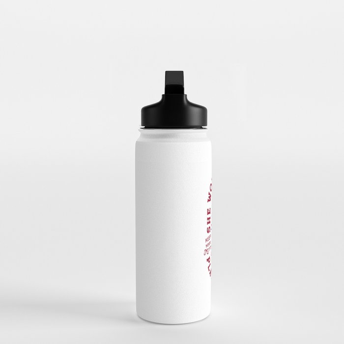 She Would No Longer Play Very Nice: Keep Your Mitts Off Her Bits Water Bottle Gallery Image 3