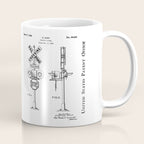 Railroad Crossing Patent - Train Crossing Art - Antique Coffee Mug Gallery Image 1