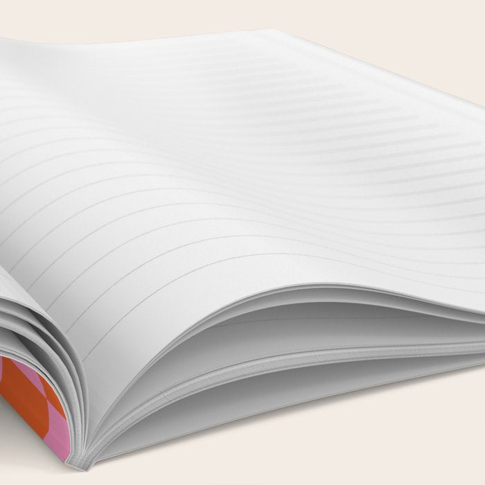 Pink Checker Pattern Notebook Gallery Image 2