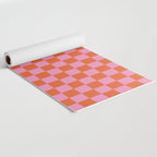 Pink Checker Pattern Yoga Mat Gallery Image 2