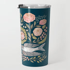Peony Garden Dove Travel Mug Gallery Image 3