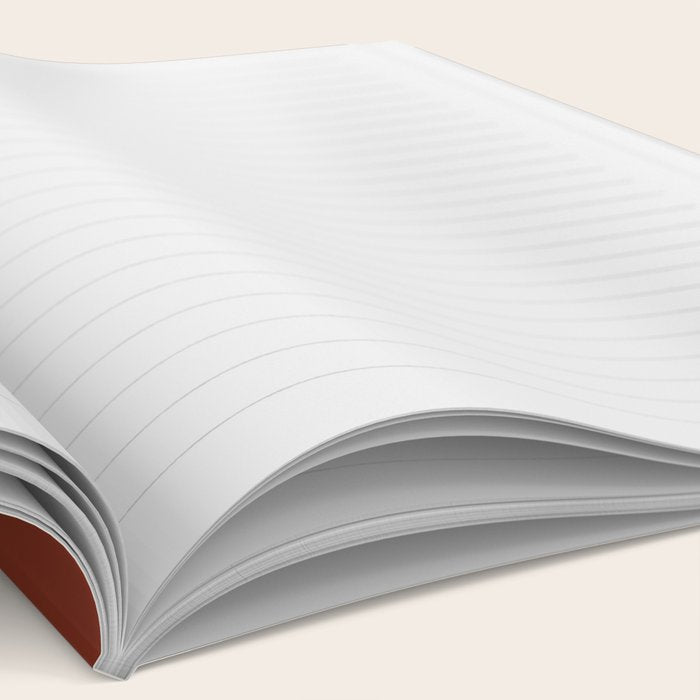 Retro 70s Style Geometric Sonic Wave Pattern 222 Orange Brown and Yellow Notebook Gallery Image 2