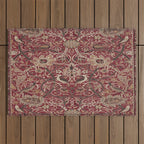 William Morris Bullerswood Red,No.2, Outdoor Rug Gallery Image 1