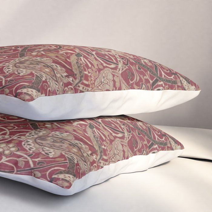 William Morris Bullerswood Red,No.2, Pillow Sham Gallery Image 3