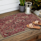 William Morris Bullerswood Red,No.2, Outdoor Rug Gallery Image 2