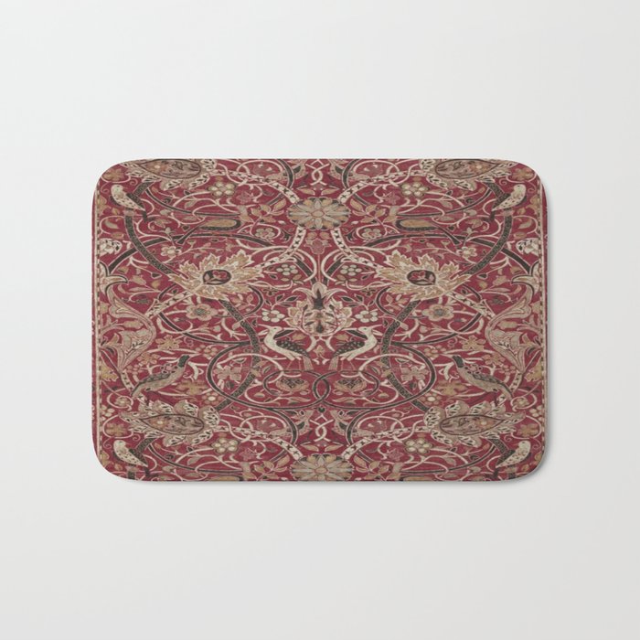 William Morris Bullerswood Red,No.2, Bath Mat Gallery Image 1