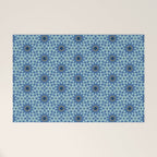 Midnight Blue Starburst Mosaic Welcome Mat Gallery Image 1