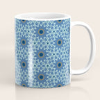 Midnight Blue Starburst Mosaic Coffee Mug Gallery Image 1