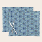Midnight Blue Starburst Mosaic Placemat Gallery Image 1