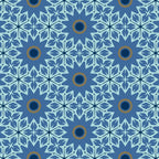 Midnight Blue Starburst Mosaic Coffee Mug Gallery Image 2