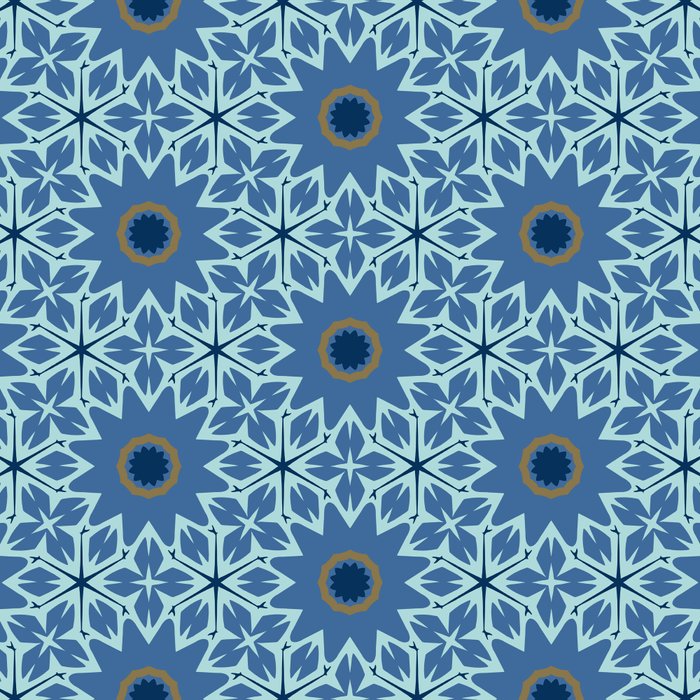 Midnight Blue Starburst Mosaic Coffee Mug Gallery Image 2