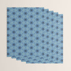 Midnight Blue Starburst Mosaic Wrapping Paper Gallery Image 3