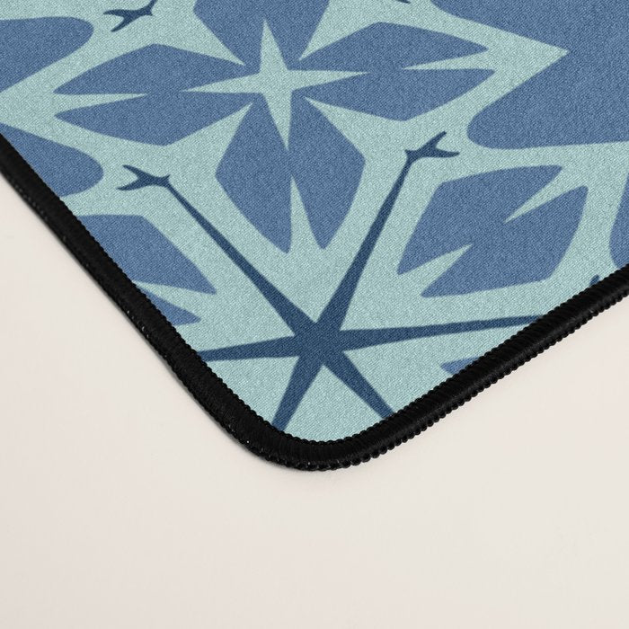 Midnight Blue Starburst Mosaic Desk Mat Gallery Image 4