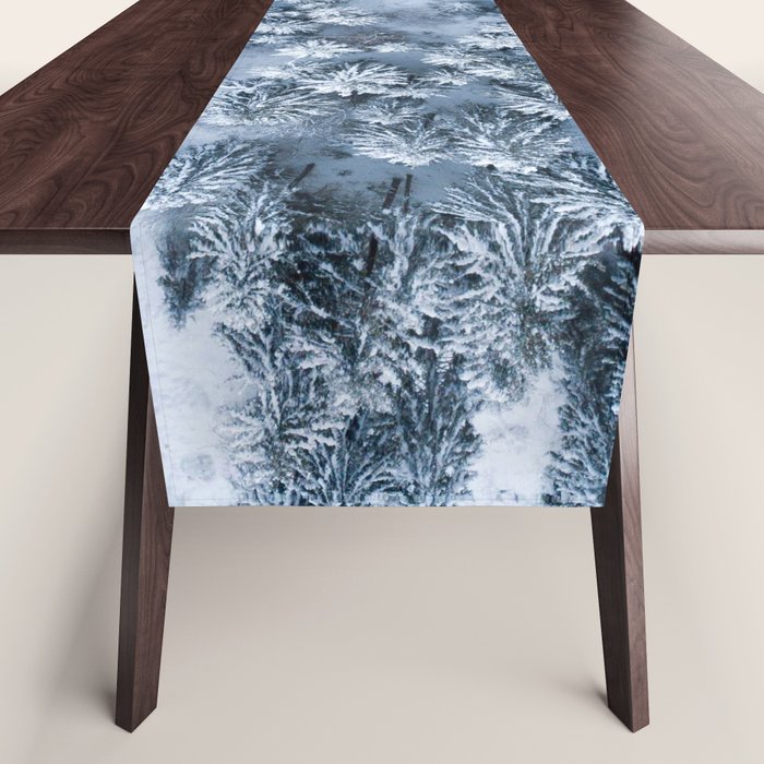 Winter Pine Forest Table Runner Gallery Image 1