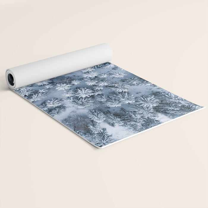 Winter Pine Forest Yoga Mat Gallery Image 2