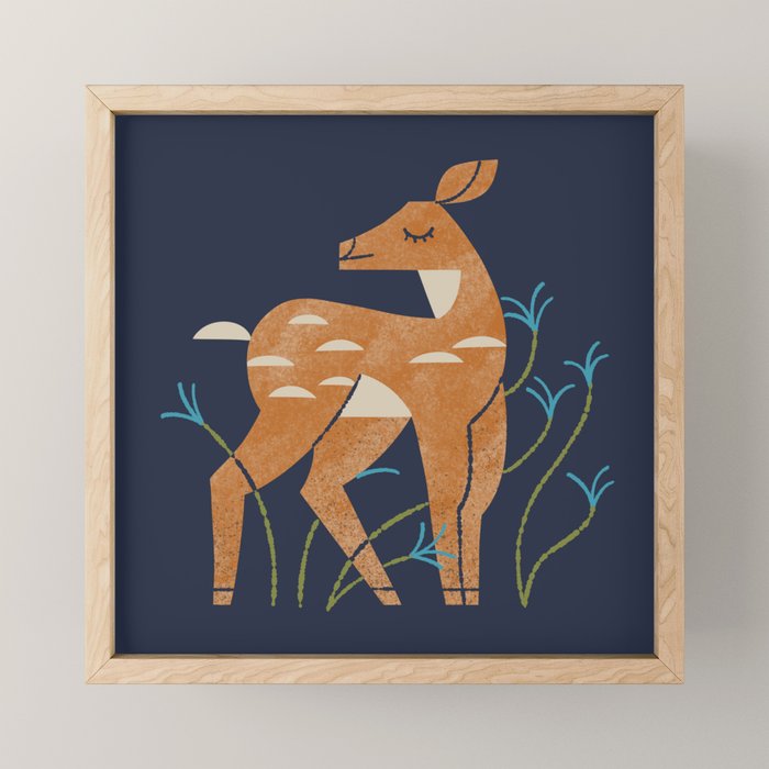 Spring Fawn Mini Art Print Gallery Image 1