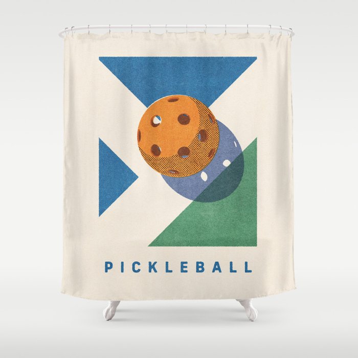 BALLS - Pickleball - III Shower Curtain Gallery Image 1