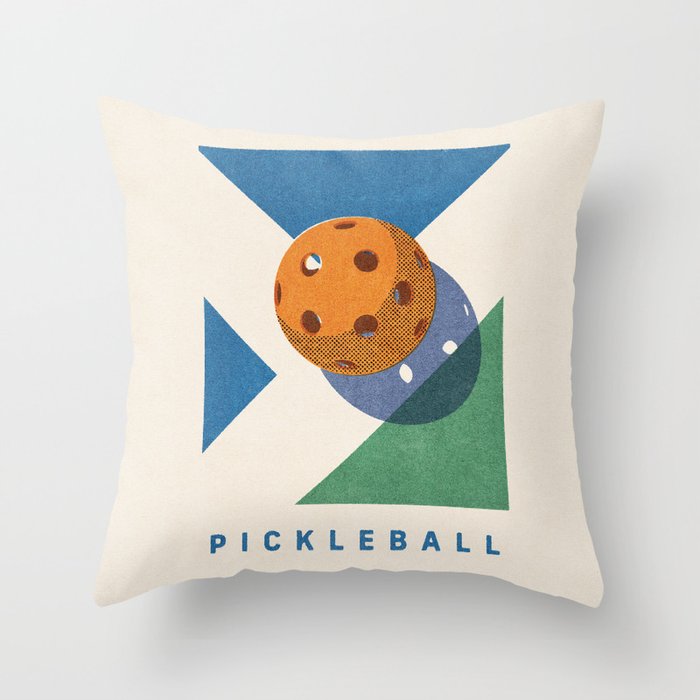 BALLS - Pickleball - III Throw Pillow Gallery Image 6