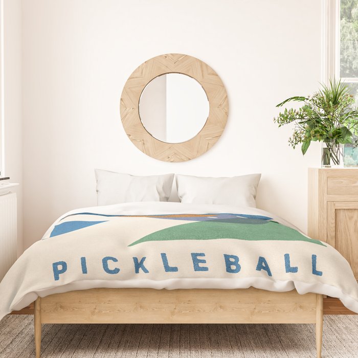 BALLS - Pickleball - III Duvet Cover Gallery Image 3