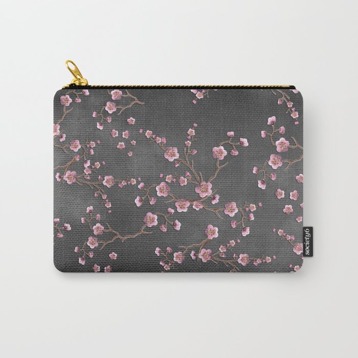 SAKURA LOVE - GRUNGE BLACK Carry All Pouch Gallery Image 1