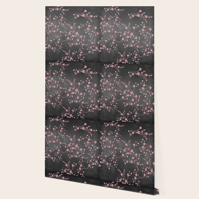 SAKURA LOVE - GRUNGE BLACK Wallpaper Gallery Image 2