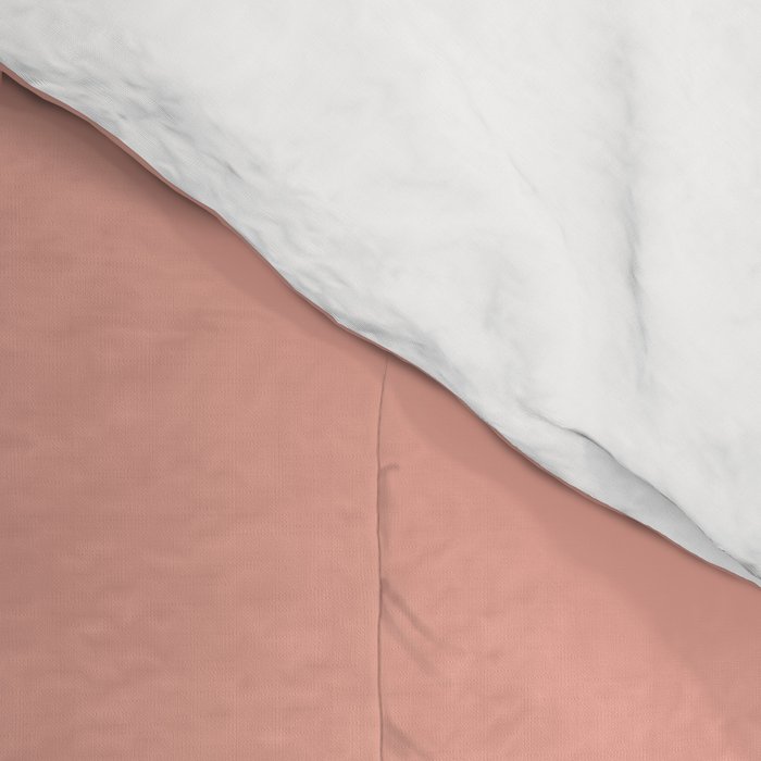 Mid Century Modern Fish Stripe Minimalist Pattern in Soft Blush Pink and Cream Comforter Gallery Image 4