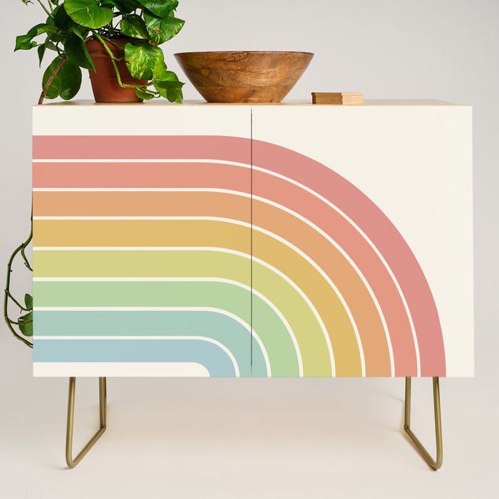 Gradient Arch V Mid Century Modern Rainbow Credenza Gallery Image 1