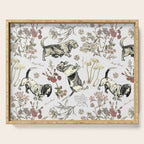 BASSET HOUNDS and MAGICAL MUSCHROOMS  Serving Tray Gallery Image 1