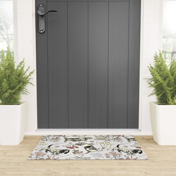 BASSET HOUNDS and MAGICAL MUSCHROOMS  Welcome Mat Gallery Image 3