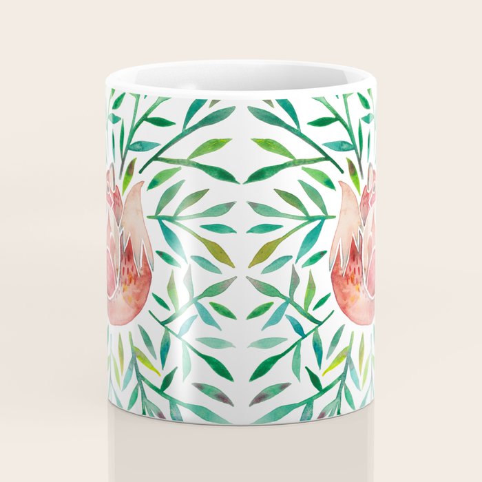 Woodland Fox - Green Leaves Coffee Mug Gallery Image 4