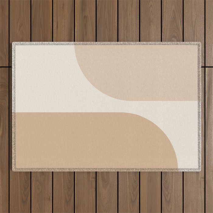 Modern Minimal Arch Abstract XIX Outdoor Rug Gallery Image 1