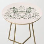 Cheetah Symmetry lines (olive) Side Table Gallery Image 2