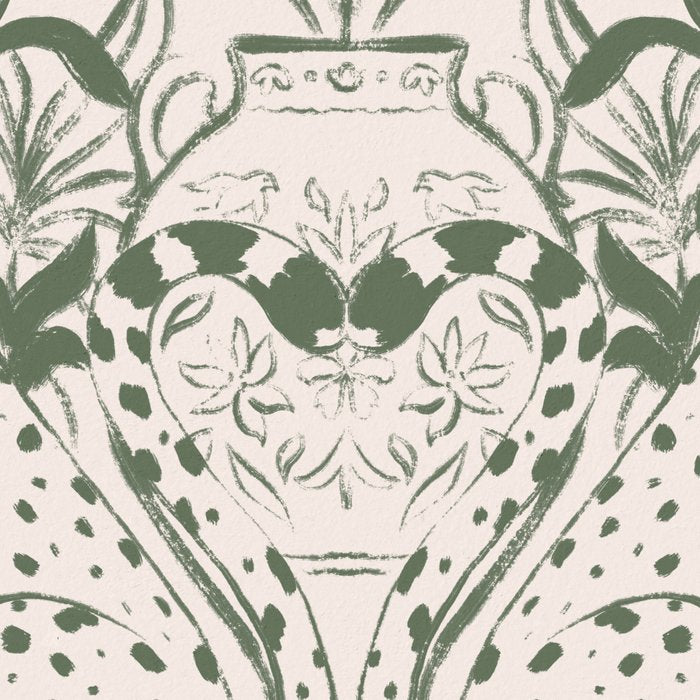 Cheetah Symmetry lines (olive) Coffee Mug Gallery Image 2
