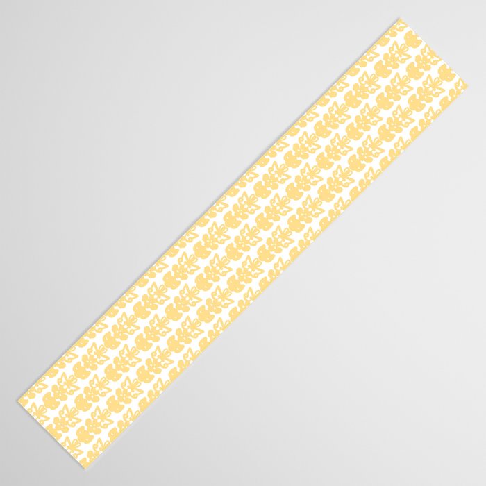 English Country Cottage Petite Willoughby Pattern in Warm Butter Yellow Table Runner Gallery Image 3