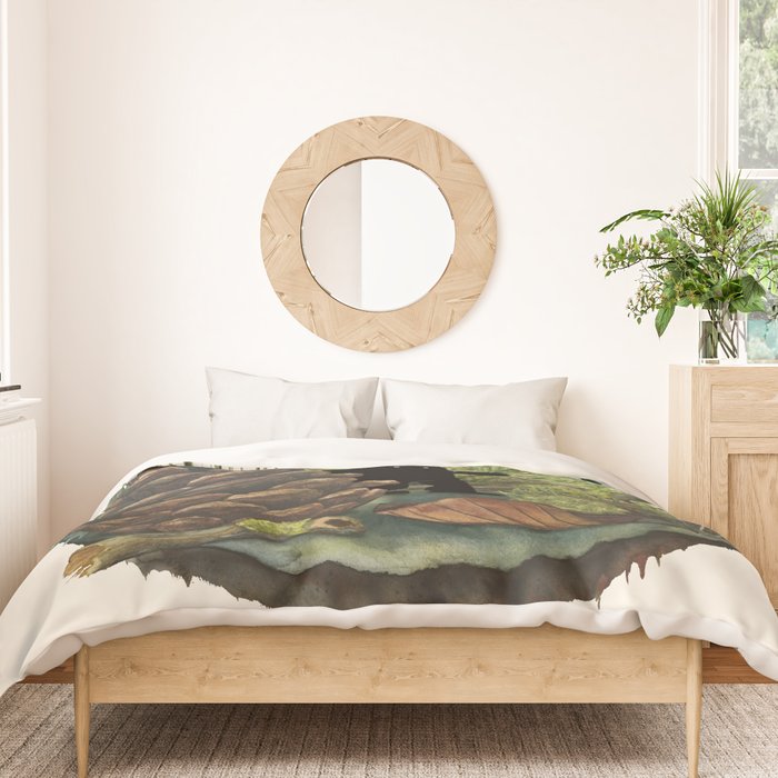 Tiny Sasquatch Duvet Cover Gallery Image 3