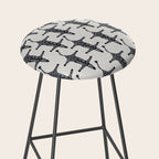 Abstract modern minimalistic zebras pattern  Stool Gallery Image 2