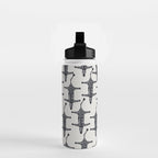 Abstract modern minimalistic zebras pattern  Water Bottle Gallery Image 2
