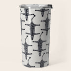 Abstract modern minimalistic zebras pattern  Travel Mug Gallery Image 2