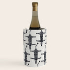 Abstract modern minimalistic zebras pattern  Wine Chiller Gallery Image 3