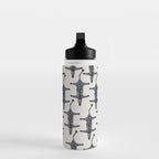 Abstract modern minimalistic zebras pattern  Water Bottle Gallery Image 3