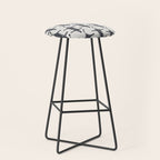 Abstract modern minimalistic zebras pattern  Stool Gallery Image 1