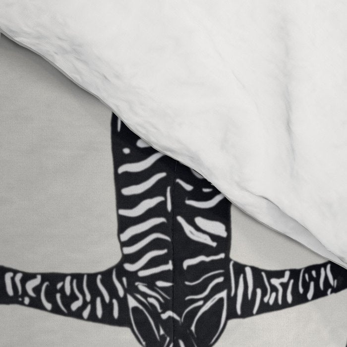 Abstract modern minimalistic zebras pattern  Comforter Gallery Image 4