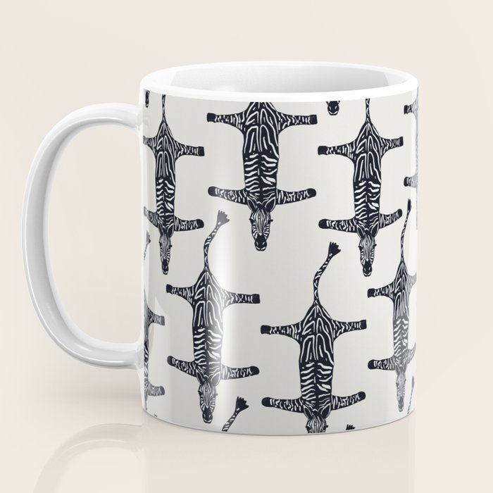 Abstract modern minimalistic zebras pattern  Coffee Mug Gallery Image 3