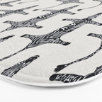 Abstract modern minimalistic zebras pattern  Bath Mat Gallery Image 3
