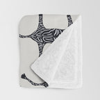 Abstract modern minimalistic zebras pattern  Throw Blanket Gallery Image 3
