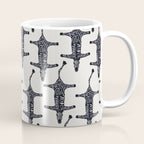 Abstract modern minimalistic zebras pattern  Coffee Mug Gallery Image 1