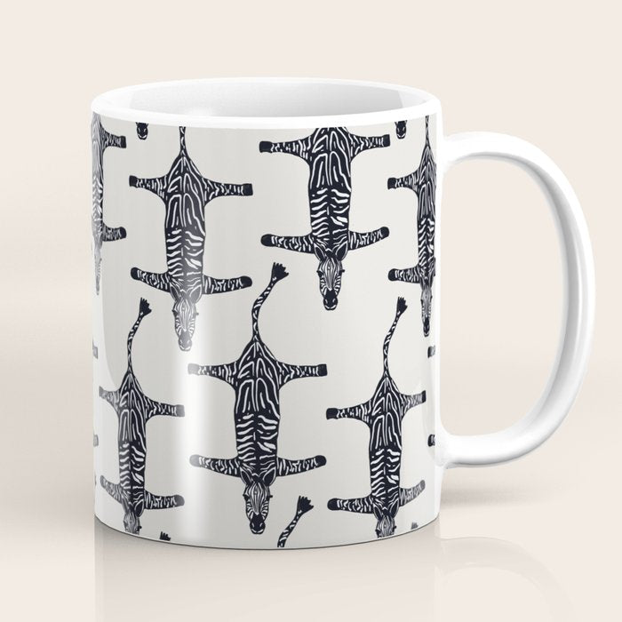 Abstract modern minimalistic zebras pattern  Coffee Mug Gallery Image 1