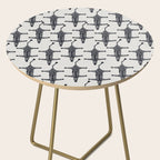 Abstract modern minimalistic zebras pattern  Side Table Gallery Image 2